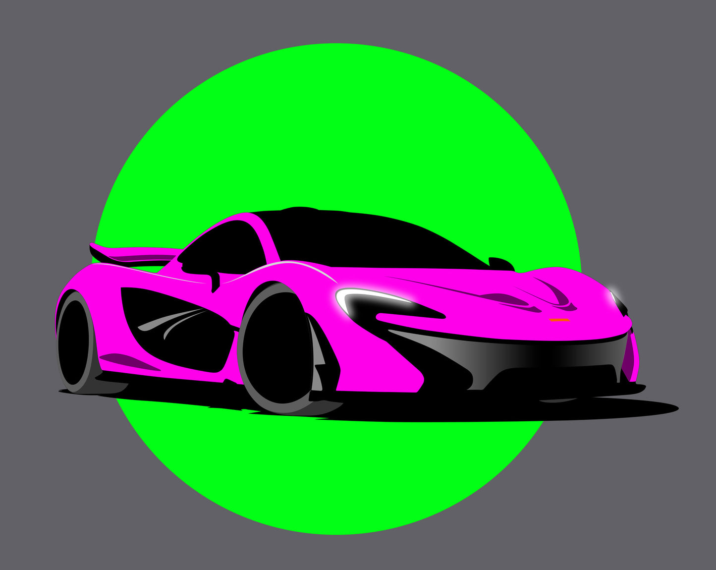 McLaren P1 (in pink) unisex organic cotton t-shirt