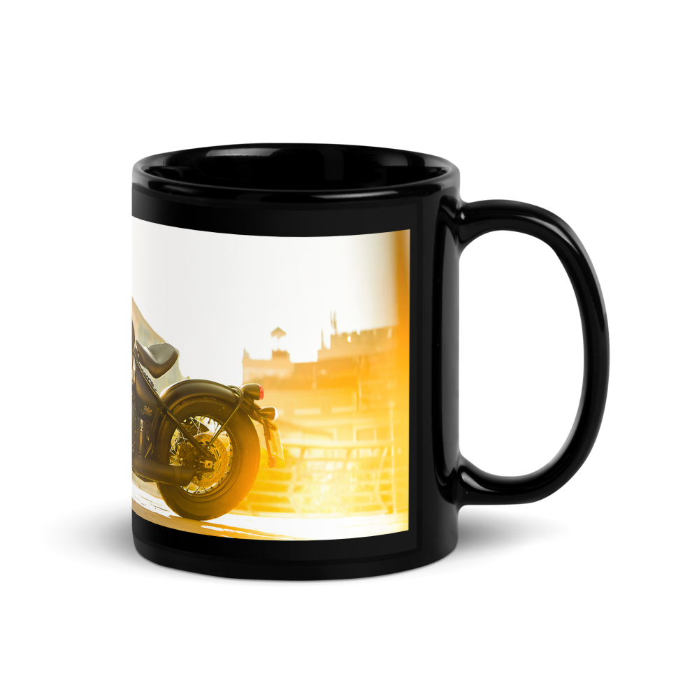 Triumph Bobber motorcycle mug - black